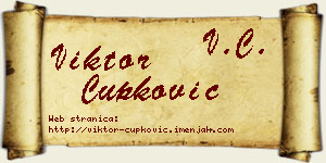 Viktor Čupković vizit kartica